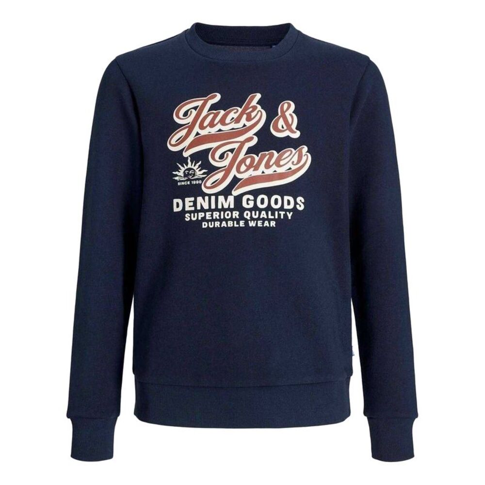 Jack And Jones Childrens/Kids Logo Crew Neck Sweatshirt / Sky Captain